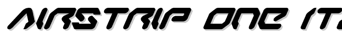 Airstrip One Italic font